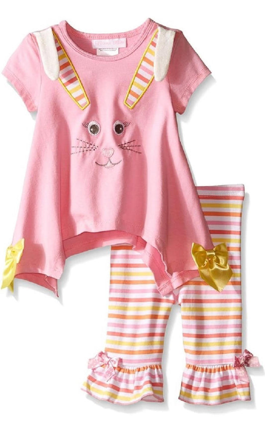 Bonnie Jean Girls Easter Bunny 2pcs set outfit 12M 18M 24M 5 Youth