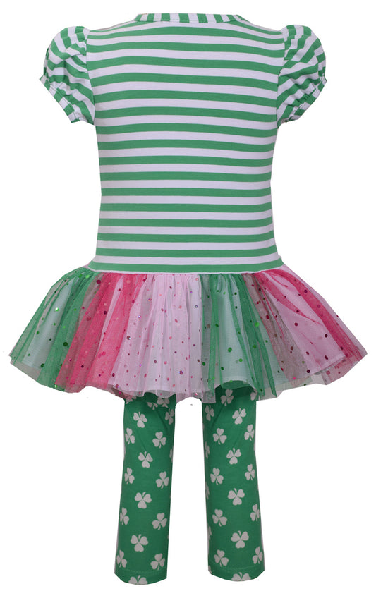 Bonnie Jean Shamrock Saint Patrick Lucky outfit girls size 2T 3T NWT
